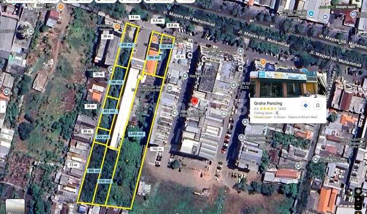 Tanah Dijual/Disewa Hr Muhammad Surabaya Strategis 8315M²