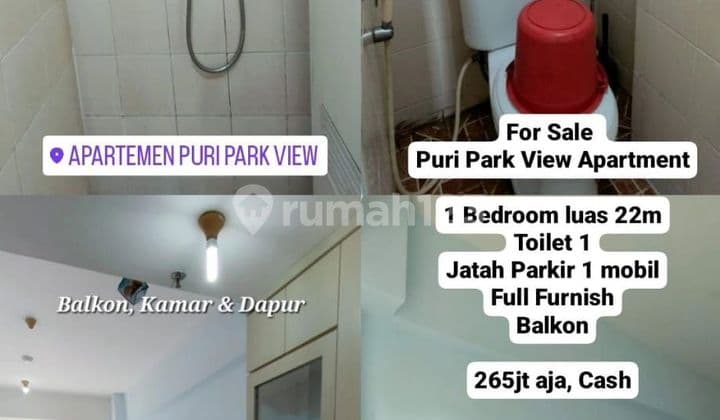 Dijual Apartemen Puri Park View full furnished lokasj strategis dekat ke Puri Mall, Lippo Puri dan Kebon jeruk