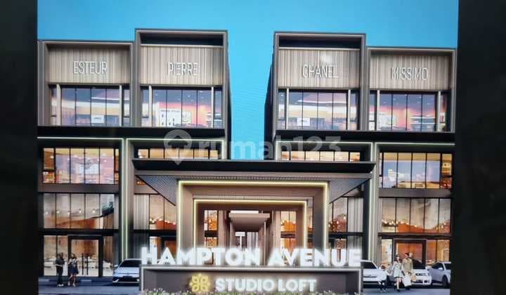 Ruko Hampton Avenue Studio Loft, Baru, Bebas Parkir,High Ceiling, Cocok untuk Usaha, Yo