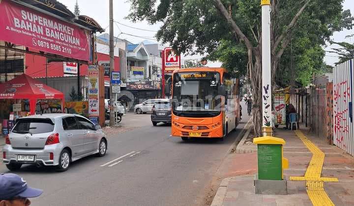 tanah meruya selatan pinggir jalan raya luas 3215m setifikat hak milik