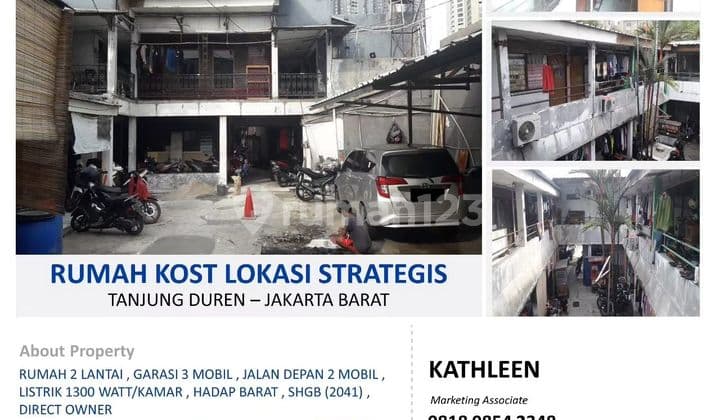 DIJUAL RUMAH KOST 35 KAMAR DEKAT MALL CENTRAL PARK