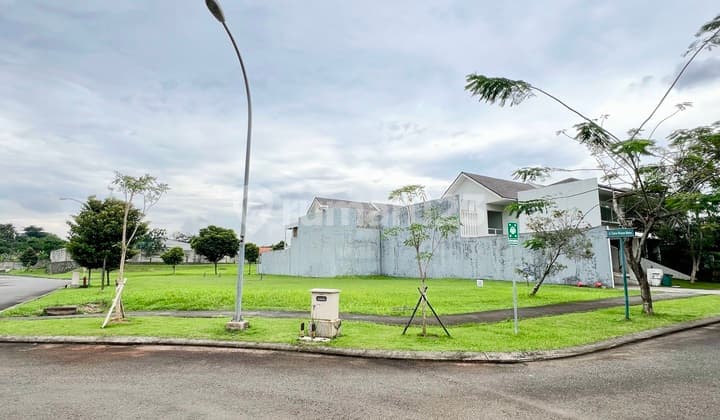 Termurah! Kavling Hoek Hadap Timur Laut Di Jalan Utama Sutera Victoria Alam Sutera