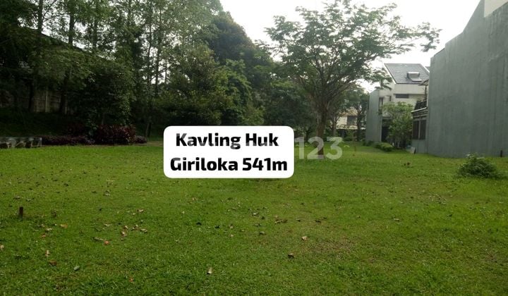 Kavling Huk Giriloka Luas 541 Meter Hadap Utara dan Tenggara
