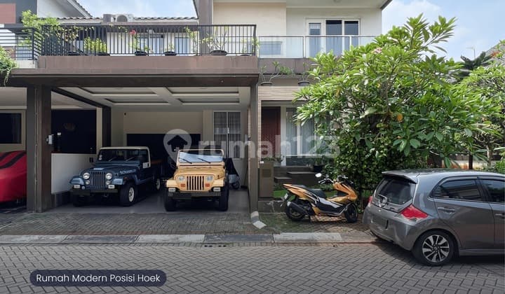 For Sale Rumah Bintaro Modern Posisi Hoek, 2 Lantai, Siap Huni