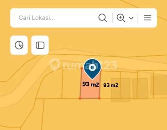 Cheap Land on Jln Kahuripan Ungasan 186m2 IDR 6.2 million/m2