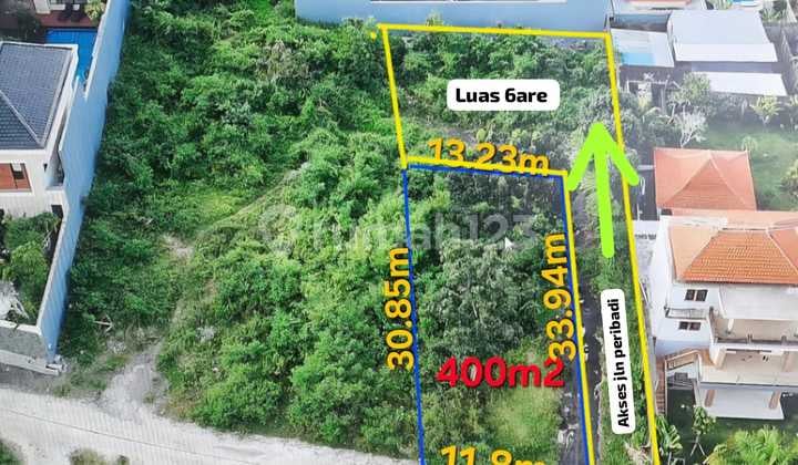 Freehold Land in Toyaning Ungasan 400m² IDR 7.75 Billion/m²