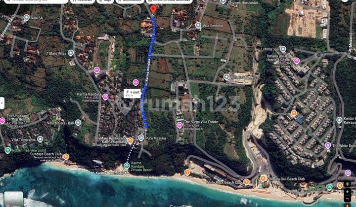 Tanah 600M2 Jln Raya Puremasuka Ungasan Idr 9,5Jt/M2