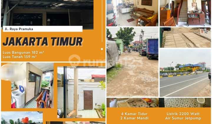 Rumah siap huni di Jln Pramuka Jakarta Timur