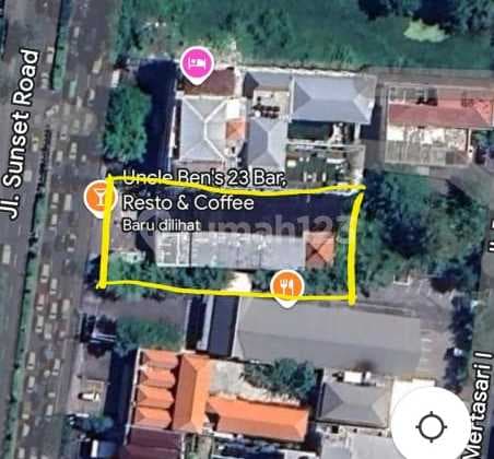 Tanah Jalan Utama Sunset Road Akses Jalan 20 Meter