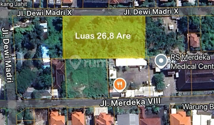 Tanah Luas Sentral Renon Lokasi Premium Harga Menarik