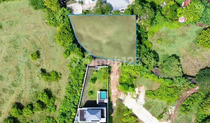 Land 1000m2 Sea View in the Luxury Villa Area of Pandawa, Nusa Dua.