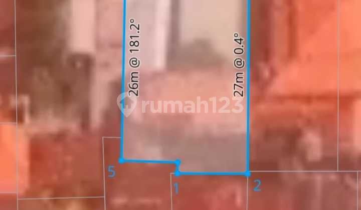 Land on Bung Tomo Main Road, West Denpasar, with Bonus Kost Building.