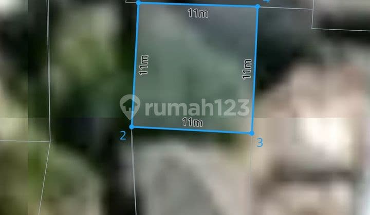 Tanah Strategis 121m2 Dekat Jalan Utama Renon Denpasar