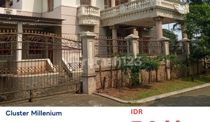 Dijual Lelang Rumah Besar Mewah Luas 1.194 Meter, Murah di Perum Taman Permata Binong Curug Tangerang