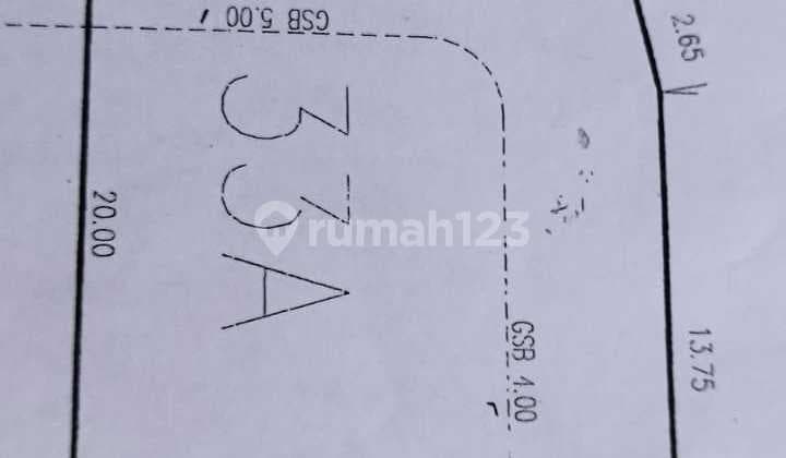 Residential plot in a strategic location at Griya Loka Sector 1.4 BSD City, North/East orientation.