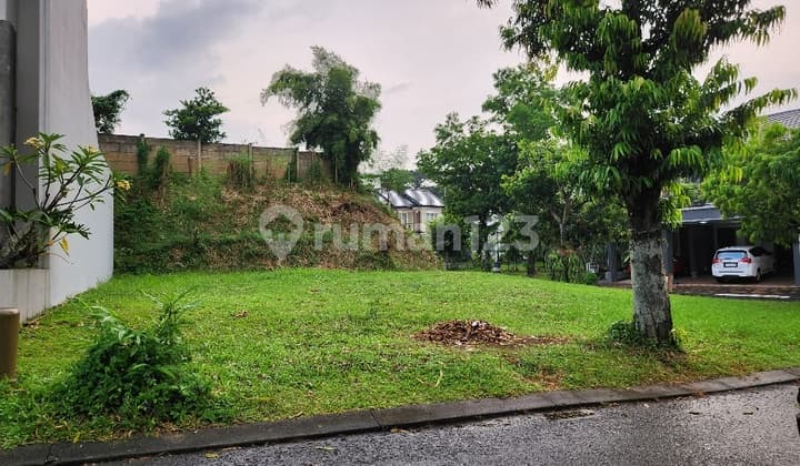 TURUN HARGA Kavling hoek depan tidak ada rumah dan lokasi didepan di Cluster Patagonia Delatinos BSD