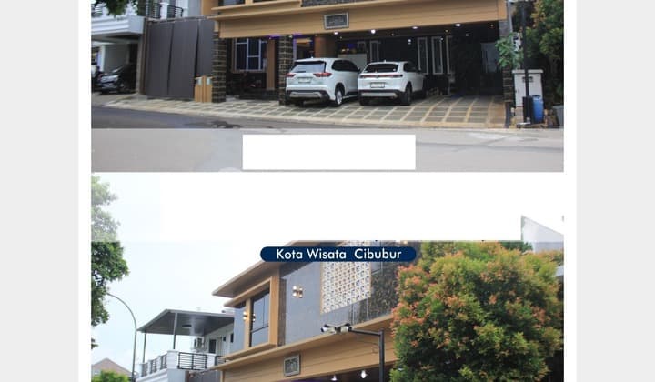 Kota Wisata Rumah Megah 2 Lantai Bagus Kolam Renang LT 404 LB 600