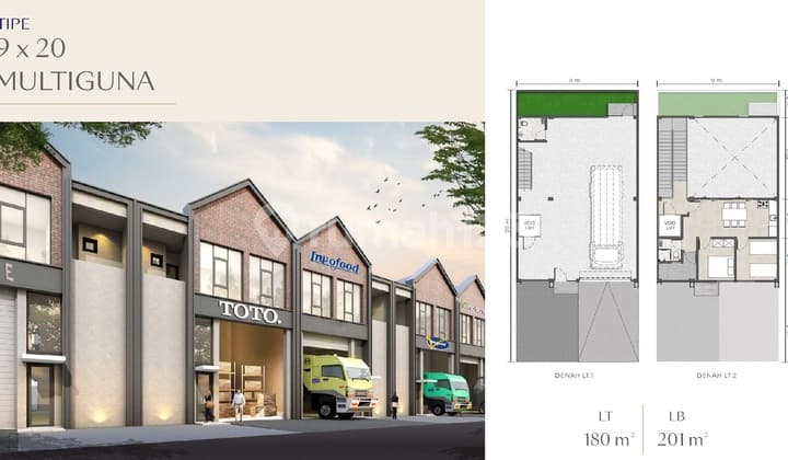 Dijual Gudang Bizpark Multiguna 9x20 Pik2