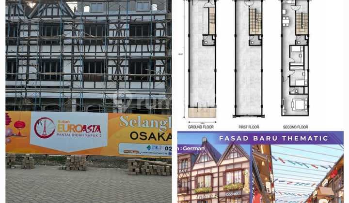 Dijual Ruko Osaka Uk 4,5x20 2 Muka , Gandeng 2