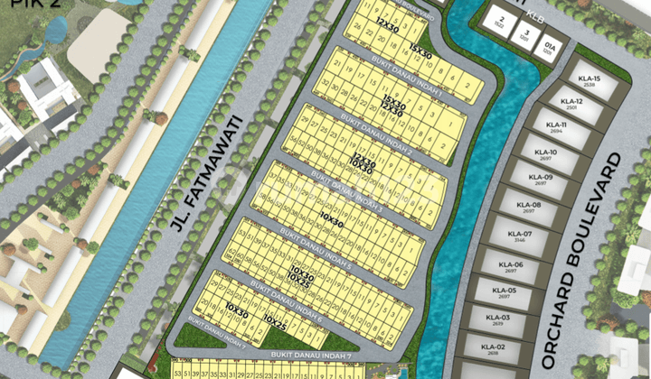 Dijual Kavling Bukit Danau Indah Uk 12x30 di Pik2