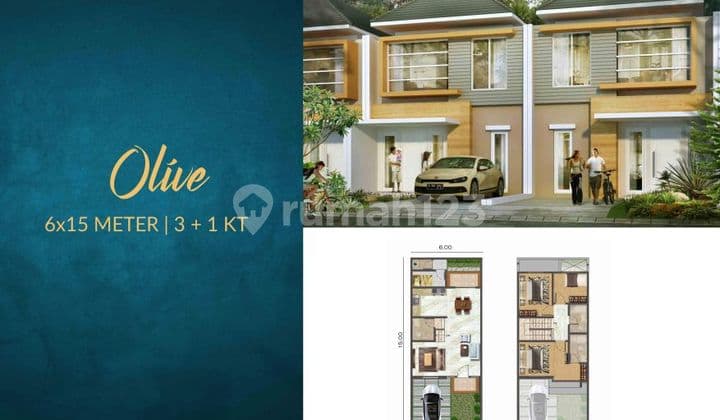 Dijual Rumah Cluster Harmony Golf Uk 6x15 di Pik