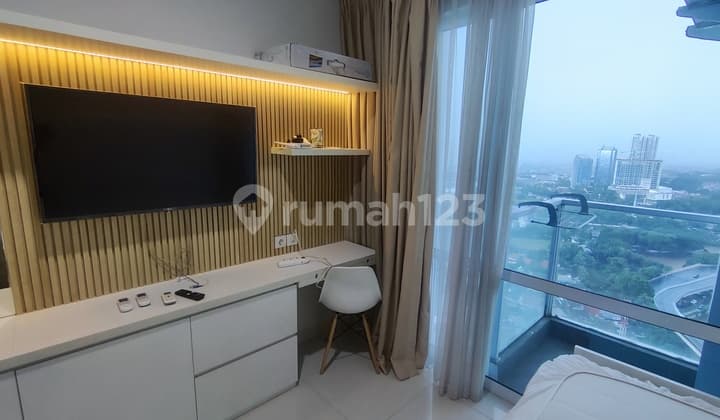 Sewa Apartemen Puri Mansion Studio 21 m2 Furnish Interior Cantik