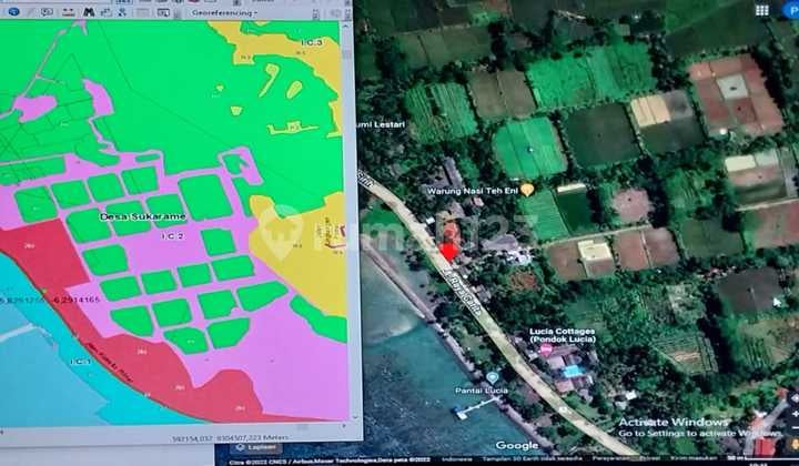 Tanah Darat Nempel Jl Raya Anyer Tempat Port Kapal Pesiar Pandegelang Banten