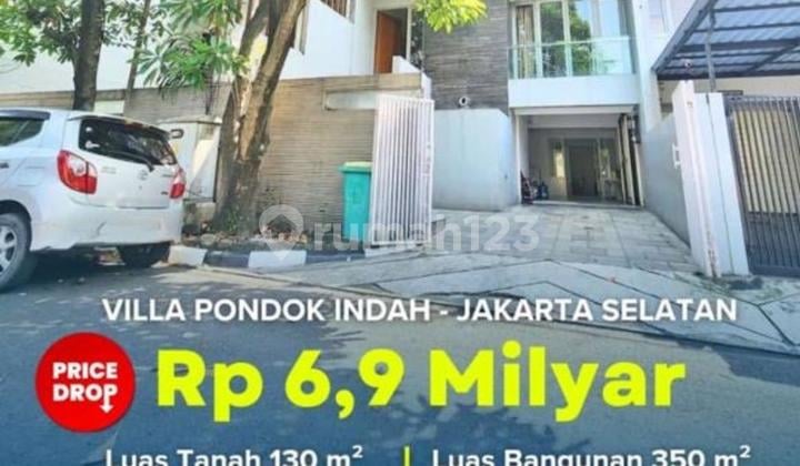 ( Rumah Mewah Minimalis 3 lantai ) Villa Pondok Indah Kebayoran Lama Jakarta Selatan
