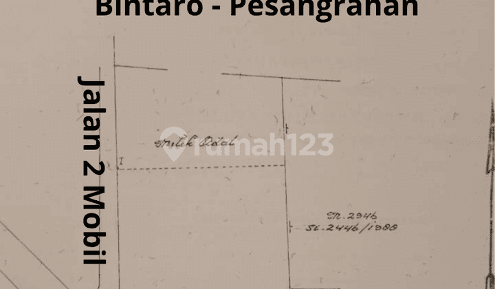 ( Tanah Kavling Strategis Belakang Kantor Kelurahan Bintaro Pesanggrahan JL Deplu raya ) Jakarta Selatan