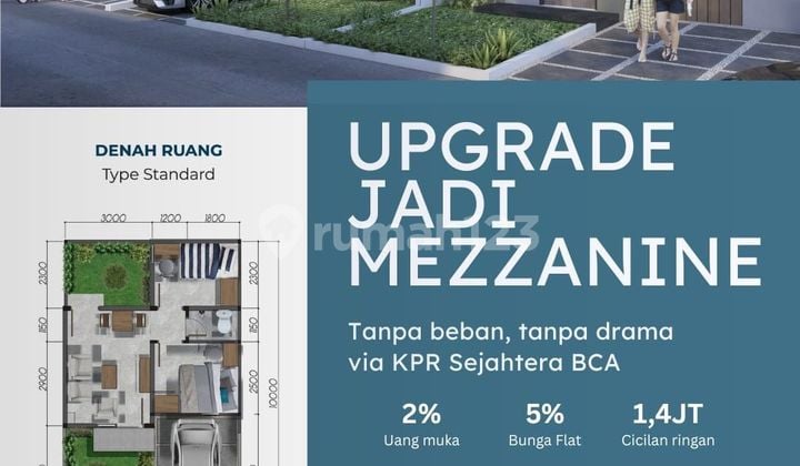 Dijual Rumah Upgrade Jadi Mezzanine Grand Harmoni 3 Jayanti di Cikande