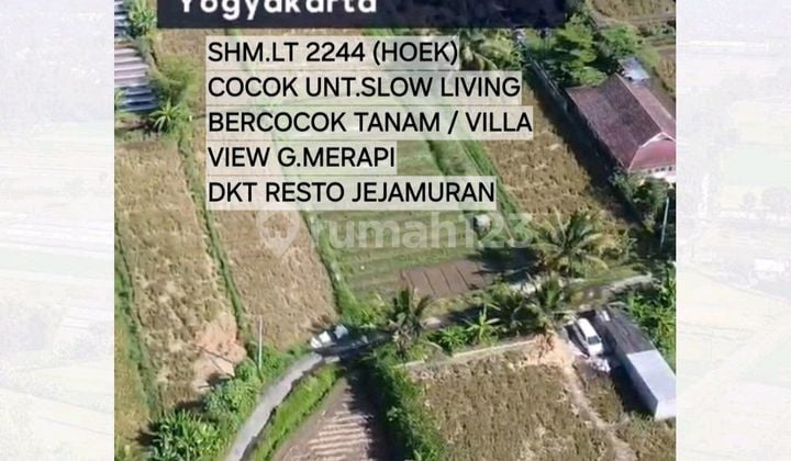 Tanah SHM Cocok Unt.villa /Slow Living.view G.merapi