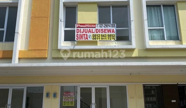 Dijual Ruko 2 lt Komplek Ruko Pasar Modern Paramount Lingkungan Ramai