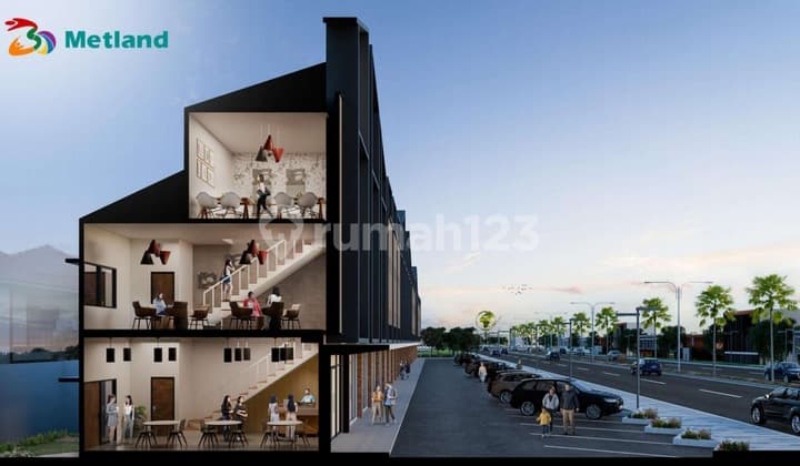Ruko Sardinia Metland Cibitung 3 Lantai Lokasi Super Strategis Free Ppn 100%