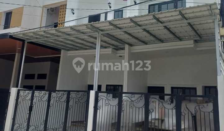 For Sale!! Rumah Baru Putih 2 Lantai Minimalis Modern di Harapan Indah