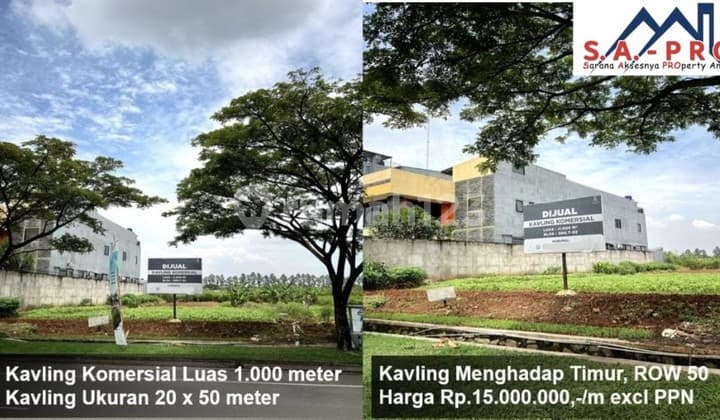 Kavling Komersial Premium 1.000M² di Jalan Bulevar - Kawasan Mandiri, Siap Bangun!