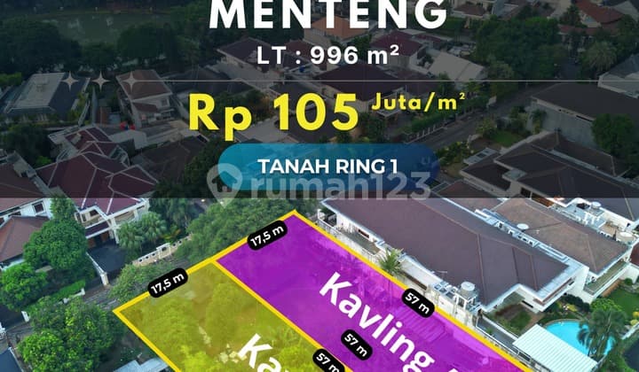 Dijual Tanah Super Premium Kawasan Elit Menteng - Taman Surapati