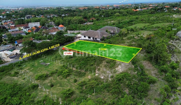 Tanah Premium Dengan View Laut Dan Patung Gwk