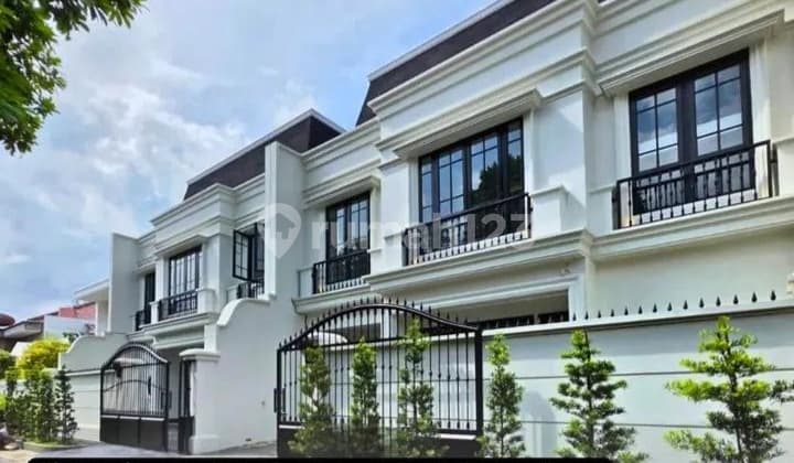 For Sale New American Classic 3-Story House with Rooftop in Cempaka Putih Tengah, Central Jakarta