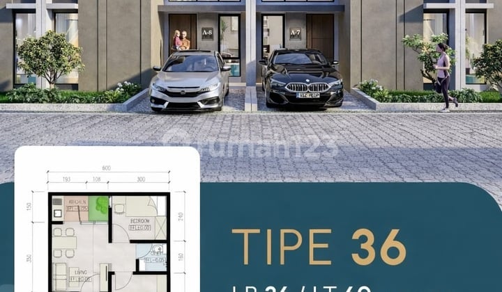 Rumah Cluster Bestari Mas Selangkah ke Univ.telkom bisa KPR 680 Jt