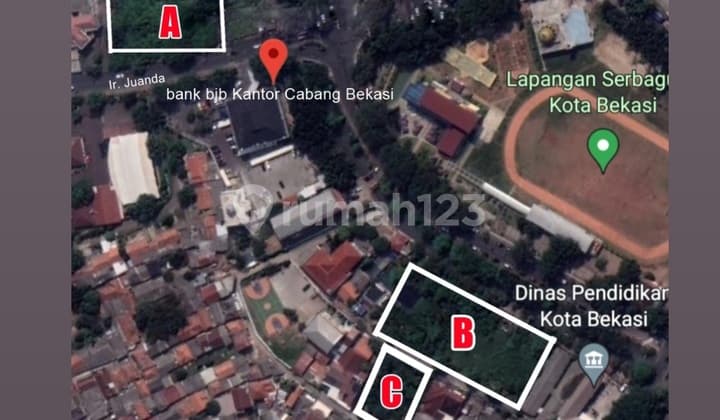 Tanah Residensial Tengah Kota Siap Bangun di Area Ir. Juanda Bekasi