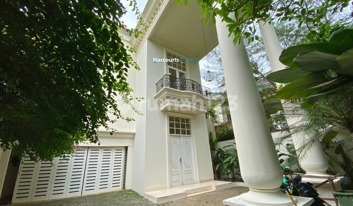 Kemang Area, Well-Maintained European Classic Concept Residential House with a Strategic Location in South Jakarta