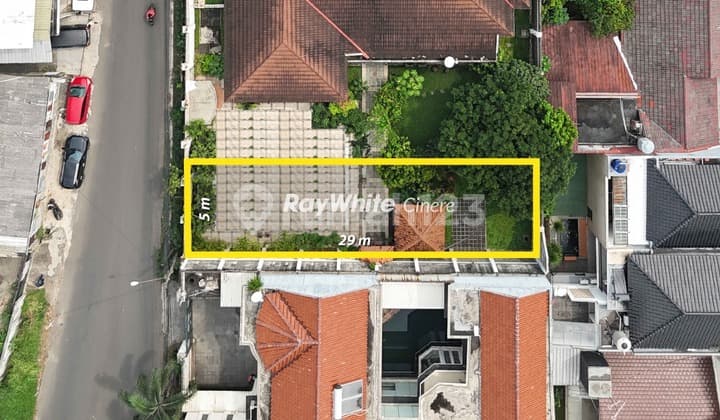 Tanah Siap Bangun di CInere Luas 145 m2 Akses Bagus Dekat Tol