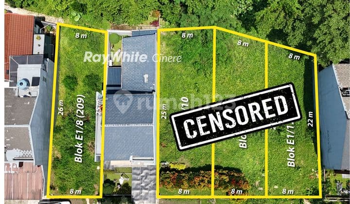 Tanah Kavling Siap Bangun dalam Komplek Elit Cinere