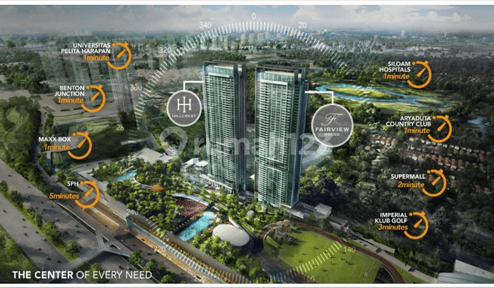 Millennium Village Tower Hillcrest Karawaci 3Mnt Jl ke Uph Dokter