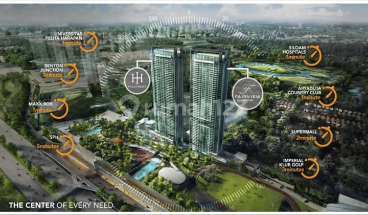 Dijual Apartemen Hillcrest & Fairview House Dekat Uph Kedokteran