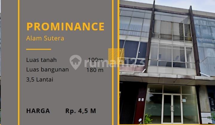 Ruko Prominance Alam Sutera