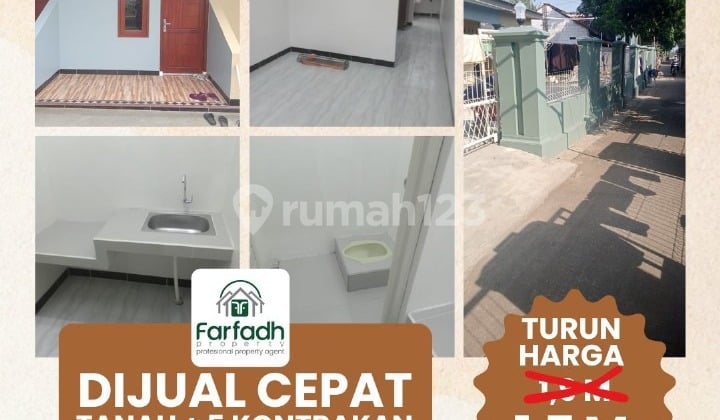 Dijual Cepat Rumah Siap Huni 5 Kontrakan Baru Shm Cikarang