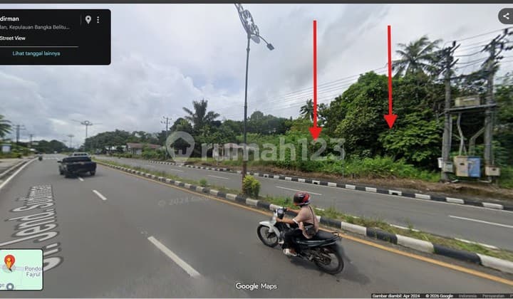 Jual/Sewa/Kerja Sama Sangat Strategis di Jl. Raya Jenderal Sudirman, Tanjung Pandan - Ibu Kota Belitung