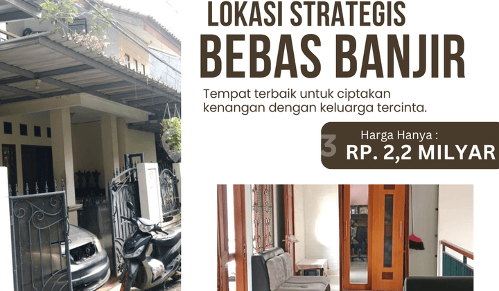 rumah jagakarsa jakarta selatan onegatesystem siap huni nobanjir