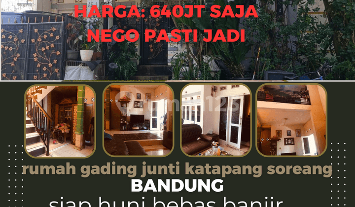 rumah di junti katapang soreang bandung siap huni bebas banjir